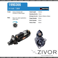 1990366-Delco Remy Starter Motor 24V 12Th CW 42MT For CATERPILLAR 12K