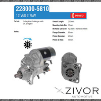 228000-5810-Denso Starter Motor 12V 11Th CW For CATERPILLAR Challenger, 45