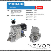 228000-8080-Denso Starter Motor 12V 11Th CW For JOHN DEERE 9650 STS