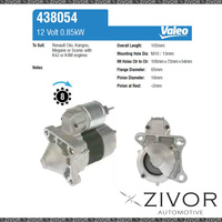 438054-Valeo Starter Motor 12V 8Th CW For RENAULT Kangoo, X76