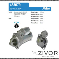 438079-Valeo Starter Motor 12V 9Th CW For MERCEDES-BENZ B200, W245