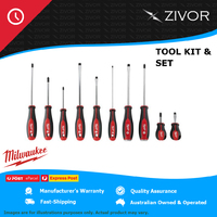 New Milwaukee 10Pc Screwdriver Kit Manufactures Defect Warranty - 48222714