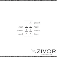 New NARVA Rocker Switch Illuminated 12/24V Blue On Off On 63169BL *By Zivor*