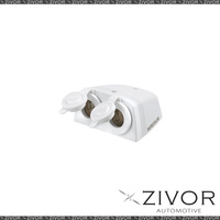 New NARVA HD Twin Surface Mount Socket Accessory White 81160WBL