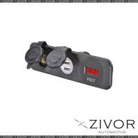 New NARVA HD Surface Mount Socket Accessory/Dual USB/Volt Meter 81181BL