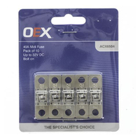 New OEX 41mm Copper Tin Plated 40A Midi Fuse  Bolt On - Pack of 10 ACX6504