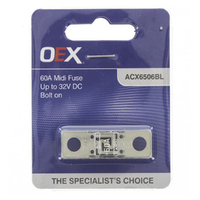 New OEX 41mm Copper Tin Plated 60A Midi Fuse  Bolt On - Single Pack ACX6506BL
