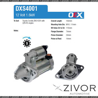 DXS4001-OEX Starter Motor 12V 9Th CW Denso Style For TOYOTA Corolla, ZRE152R