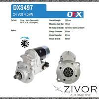 DXS497-OEX Starter Motor 24V 10Th CW Denso Style For JOHN DEERE 3020