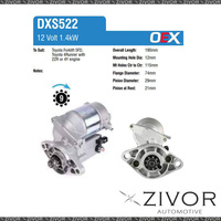 DXS522-OEX Starter Motor 12V 9Th CW Denso Style For TOYOTA 5FD/5FG 25