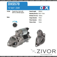 DXS570-OEX Starter Motor 12V 9Th CW Denso Style For TOYOTA Yaris, NCP93R