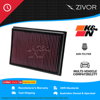 K&N Air Filter Panel For TOYOTA LANDCRUISER PRADO GRJ150R 4.0L 1GR-FE #33-2438