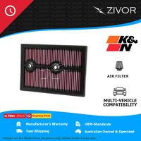 New K&N Air Filter Panel For VOLKSWAGEN POLO 6R 77TSI 1.2L CBZB #33-3004