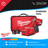 New Milwaukee M12 Fuel 3/8In Stubby Impact Wrench Kit 12v 1y Warranty