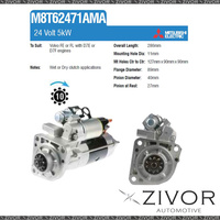 M8T62471AMA-Mitsubishi Starter Motor 24V 10Th CW For VOLVO FL