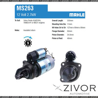 New MS263-Mahle Starter Motor 12V 9Th CW For VOLVO Penta, Propulsion