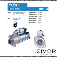New Mahle Starter Motor 12V 10Th CW For JOHN DEERE 850D #MS293