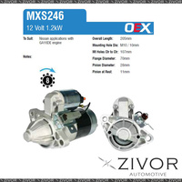 MXS246-OEX Starter Motor 12V 8Th CW Mitsubishi Style For NISSAN Pulsar, N16