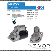 MXS275-OEX Starter Motor 12V 8Th CW Mitsubishi Style For HYUNDAI Excel, X2