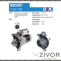 MXS367-OEX Starter Motor 12V 9Th CW Mitsubishi Style For PEUGEOT 206CC