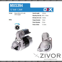 MXS394-OEX Starter Motor 12V 8Th CW Mitsubishi Style For NISSAN Micra