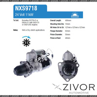 NXS9718-Nikko Starter Motor 24V 11Th CW For KOMATSU D475A-1