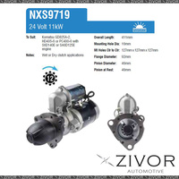 NXS9719-Nikko Starter Motor 24V 12Th CW For KOMATSU D155AX-6