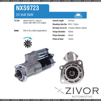 NXS9723-Nikko Starter Motor 24V 13Th CW For ISUZU F-Series, FRR500