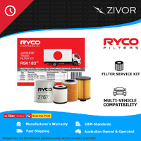 New RYCO 4WD Filter Service Kit For ISUZU F SERIES FRR107-210 5.2L 4HK1 RSK183