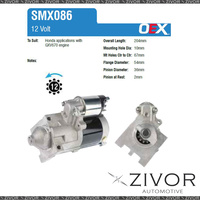 SMX086-OEX Starter Motor 12V 12Th CCW Denso Style For HONDA Stationary Engine