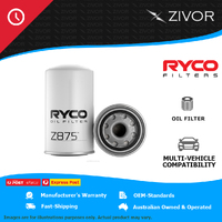 New RYCO Oil Filter Spin On .7kg lubrication system Longer Life - Quality Z875