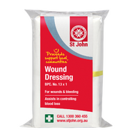 ST JOHN Wound Dressing No.13 Sterile First Aid Emergency Wound Care #2080