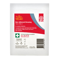 ST JOHN Non Adherent Dressing 7.5cm x 10cm Sterile First Aid Wound Care #2140