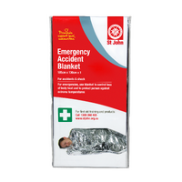 ST JOHN Emergency Accident Blanket 185cm x 130cm First Aid Protection #3080