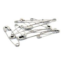 ST JOHN Assorted Safety Pins 12 Pack First Aid Emergency Repair Supplies #3130