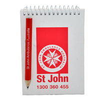 ST JOHN Notepad and Pencil in Bag Emergency First Aid Recording Supplies #3140