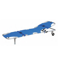 ST JOHN Wheeled Folding Stretcher with Backrest Rescue Equipment #332003