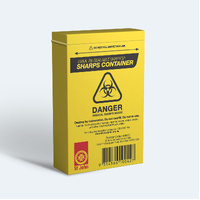 ST JOHN Sharps Container 100ml Medical Waste Disposal Needle Safety #343001