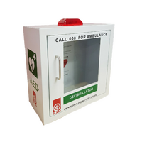 ST JOHN Indoor Wall Mounted Defibrillator Cabinet AED Emergency Storage #353836