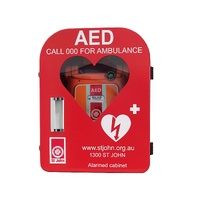 ST JOHN Defibrillator Heartshape Outdoor Cabinet AED Emergency Storage #353839