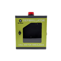 ST JOHN AED Aluminium Outdoor Cabinet with Alarm - Green #353871G