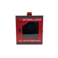 ST JOHN AED Aluminium Outdoor Cabinet with Alarm - Red #353871R