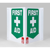 ST JOHN First Aid High Visibility Signage 90 Degree Safety Sign #434863