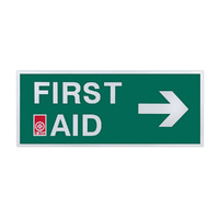 ST JOHN First Aid High Visibility Signage with Right Arrow #434864