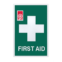 ST JOHN First Aid Signage Emergency Medical Safety Workplace Information #434866