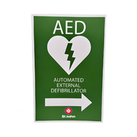 ST JOHN AED High Visibility Signage with Right Arrow #434875