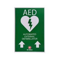 ST JOHN AED High-Vis Signage Up Arrows Emergency Defibrillator Sign #434877