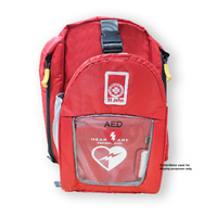 ST JOHN AED Backpack Red Emergency First Aid Equipment Storage #454110