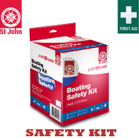 ST JOHN AMBULANCE Boating Safety Kit & First Aid, Water Resistant Case #600205