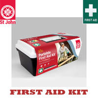 New ST JOHN AMBULANCE Portable First Aid Kit for Outdoors, Durable #605501